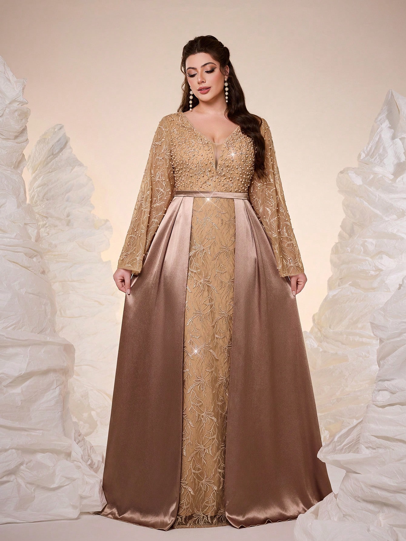 Men'S Formal Wear For Wedding Guest - Anpoket, V yaka, Zarif, Büyük beden