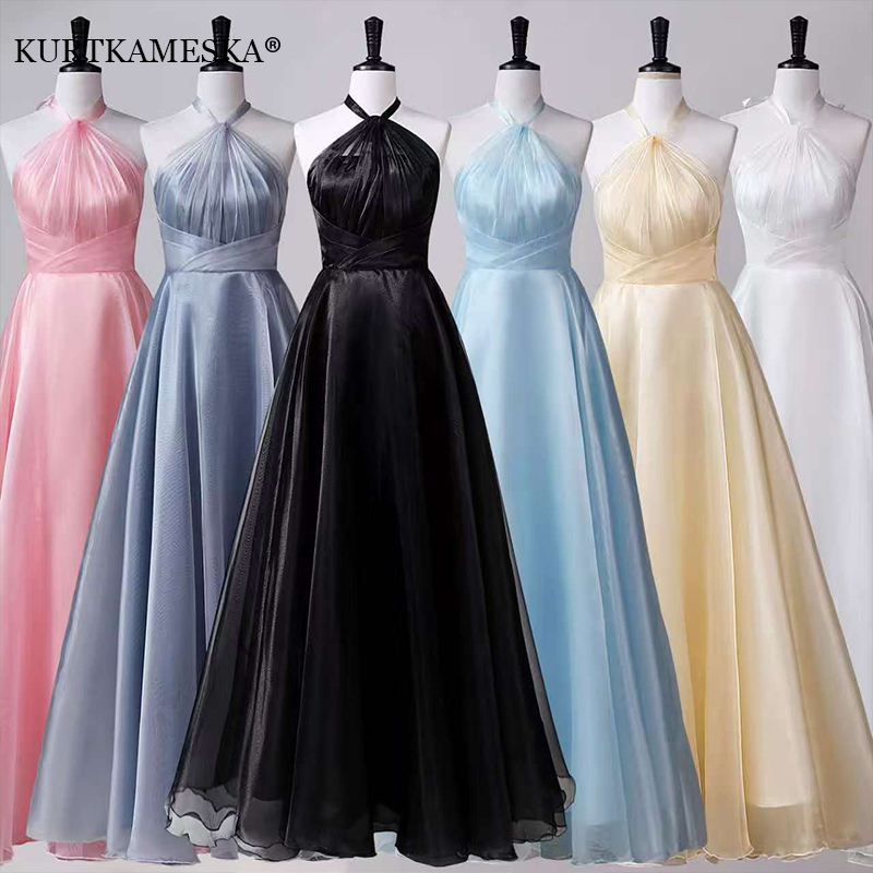 Men'S Formal Wear For Wedding Guest - Çok Renkli Boyundan Bağlamalı A-Line Nedime