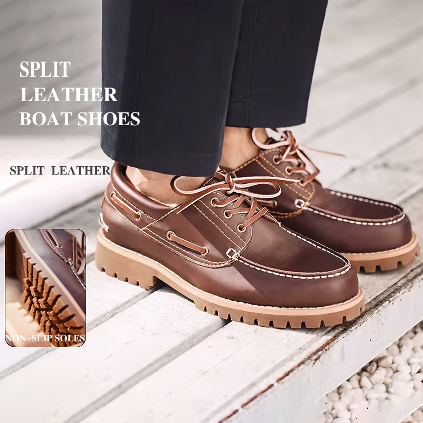 Men Formal Wear With Boots - Maden Erkek Vintage Tekne Ayakkabıları Bağcıklı