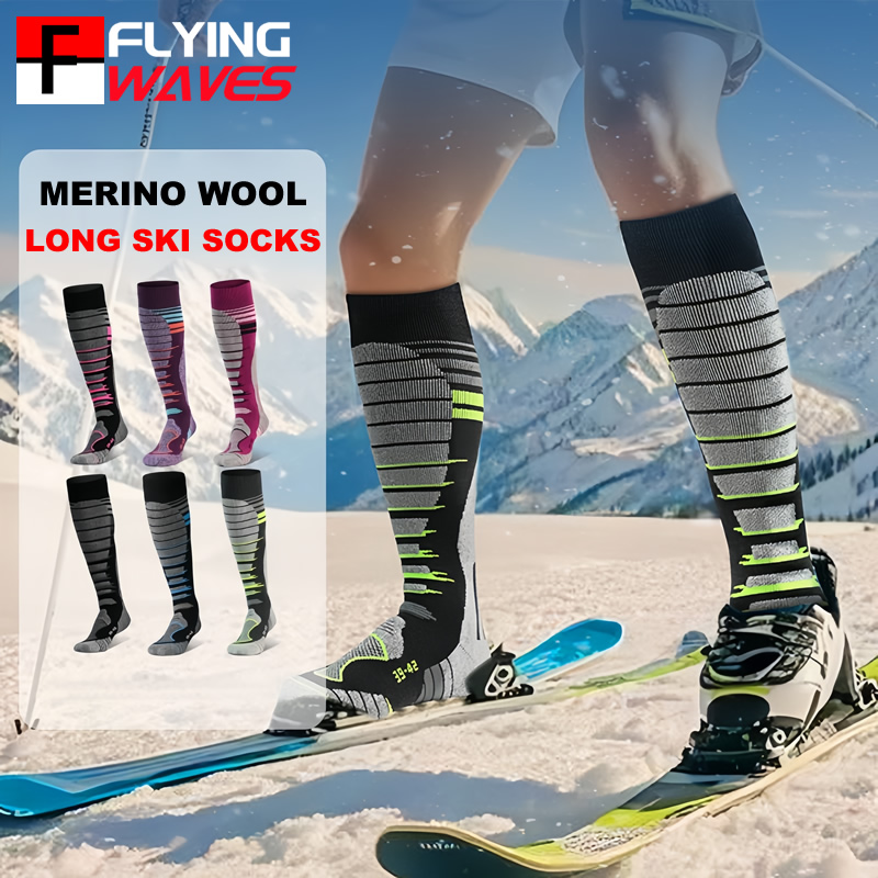 Sock Garter Men - Merinos Yünü Kayak Çorapları Soğuk Hava