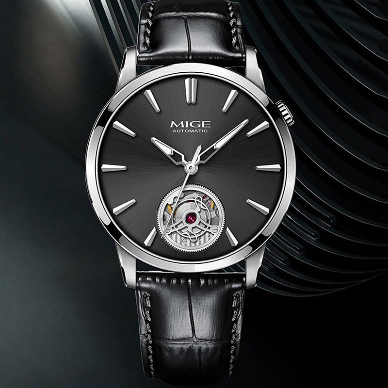 Men'S Formal Wear Watches - MIGE Slim Erkekler Hollow Otomatik Saat