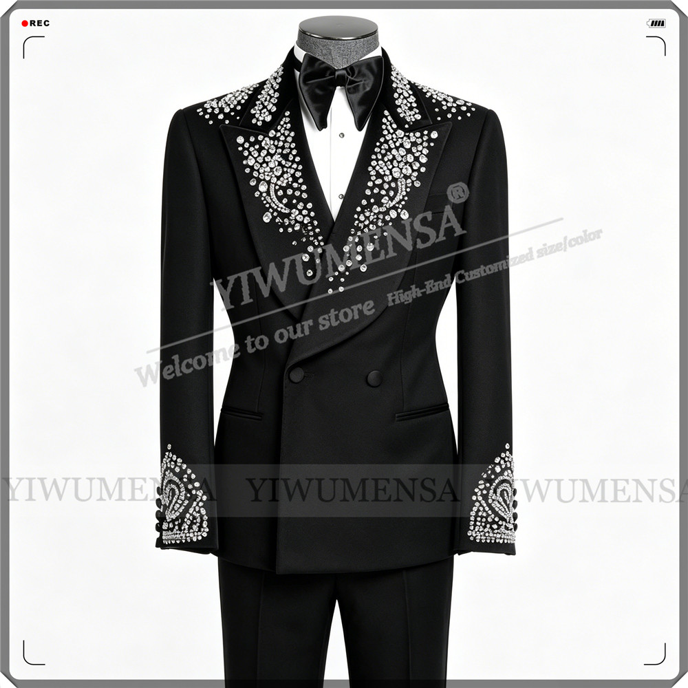 Formal Wear Jersey For Men - Lüks Düğün Takım Elbise Adam Için