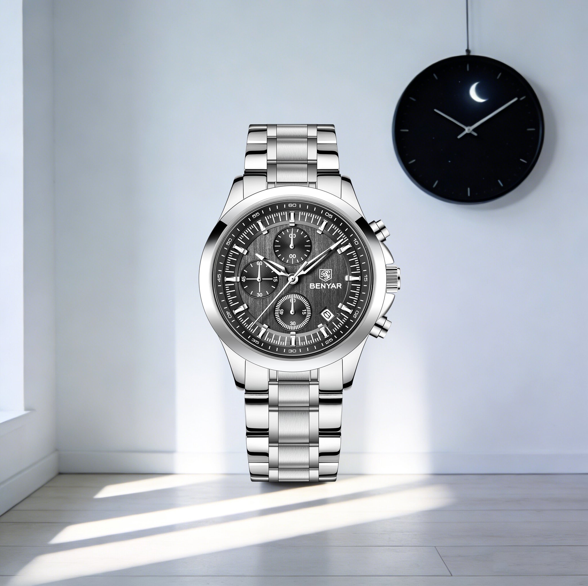 Men'S Formal Wear Watches - BENYAR Lüks Sınırlı Erkekler Kuvars İzle