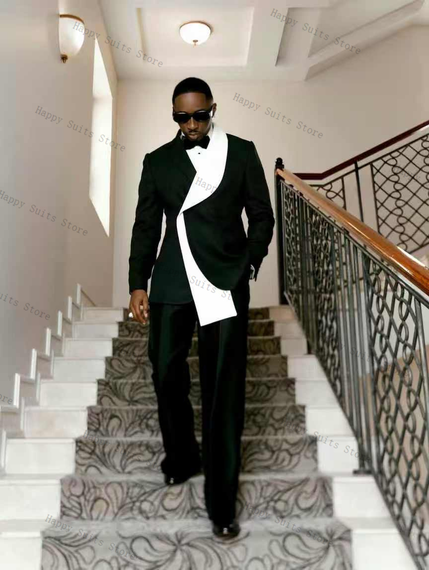 Siyah Beyaz Erkek Takım Elbise - Formal Wear Jersey For Men incelemesi ve fiyatı