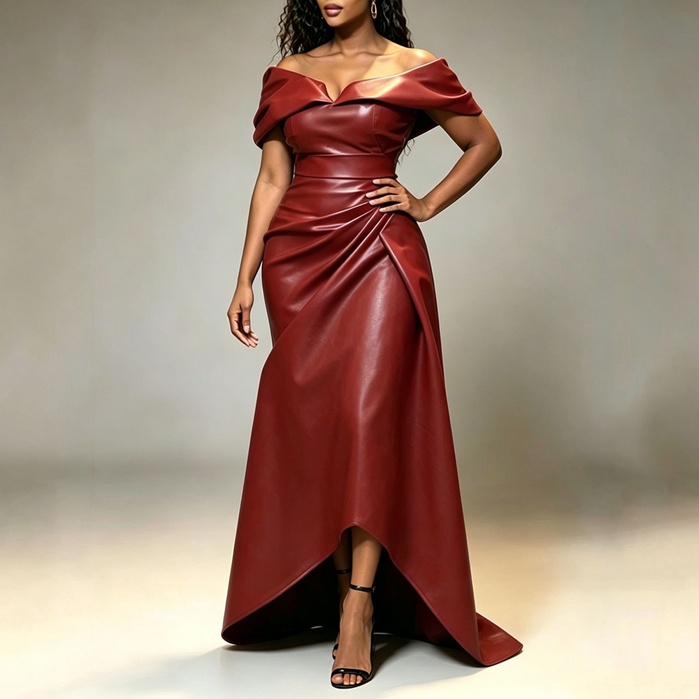 Kadın Suni Deri Omuzları Açık  - Men'S Formal Wear For Wedding Guest incelemesi ve fiyatı