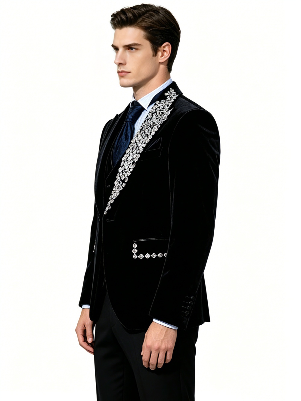 Resmi Düğün Smokinleri Kadife  - Formal Wear Jersey For Men incelemesi ve fiyatı