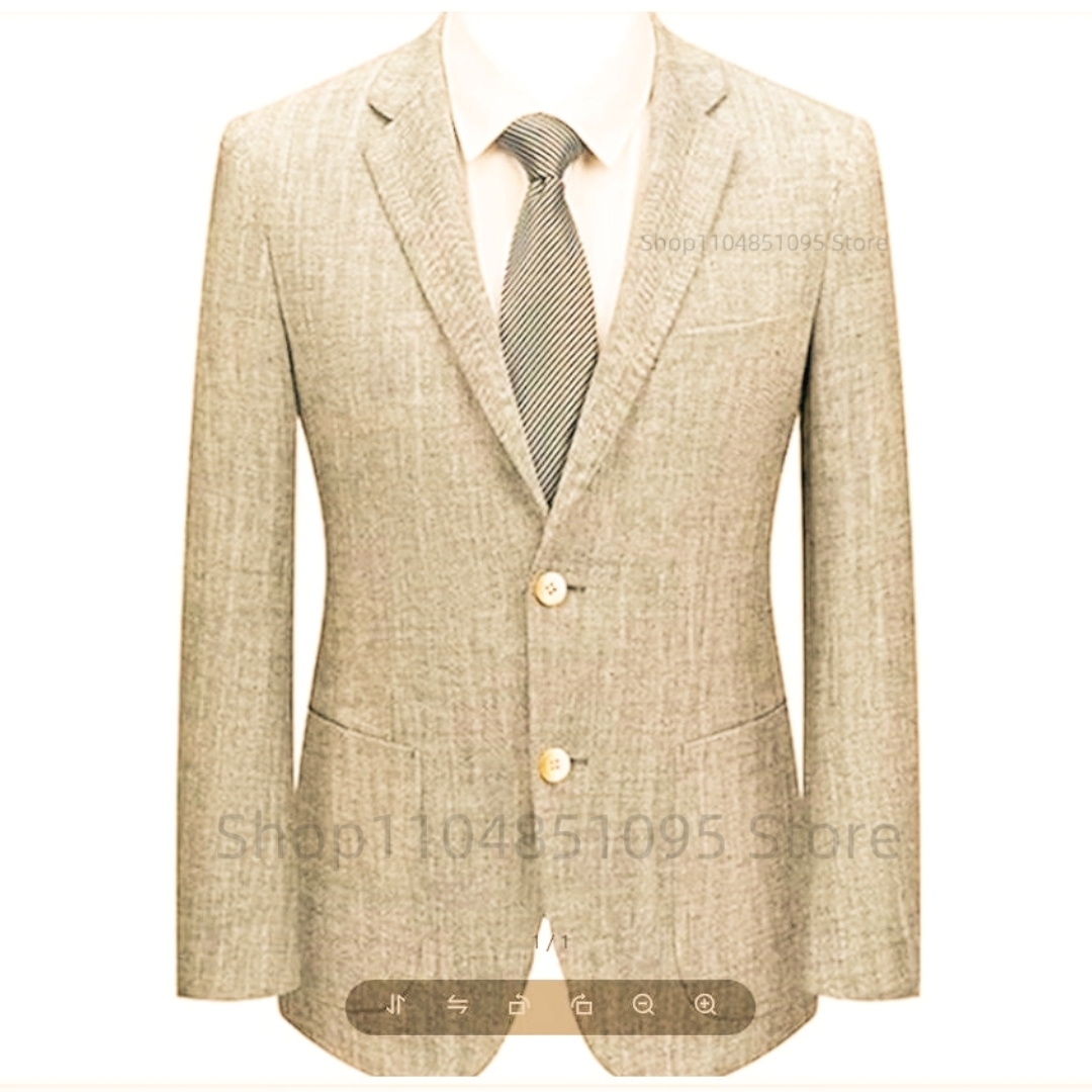 Erkek Slim Fit Keten Takım Elb - Men Linen Formal Wear incelemesi ve fiyatı