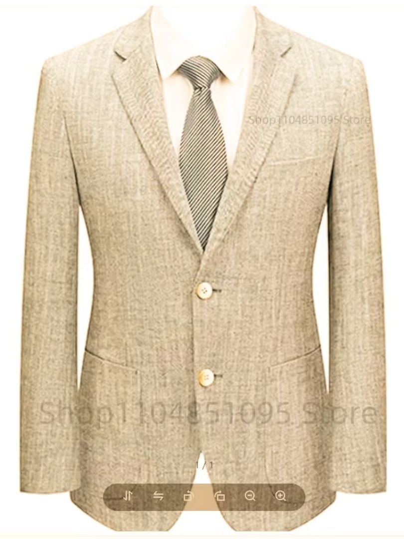 Erkek Slim Fit Keten Takım Elb - Men Linen Formal Wear incelemesi ve fiyatı