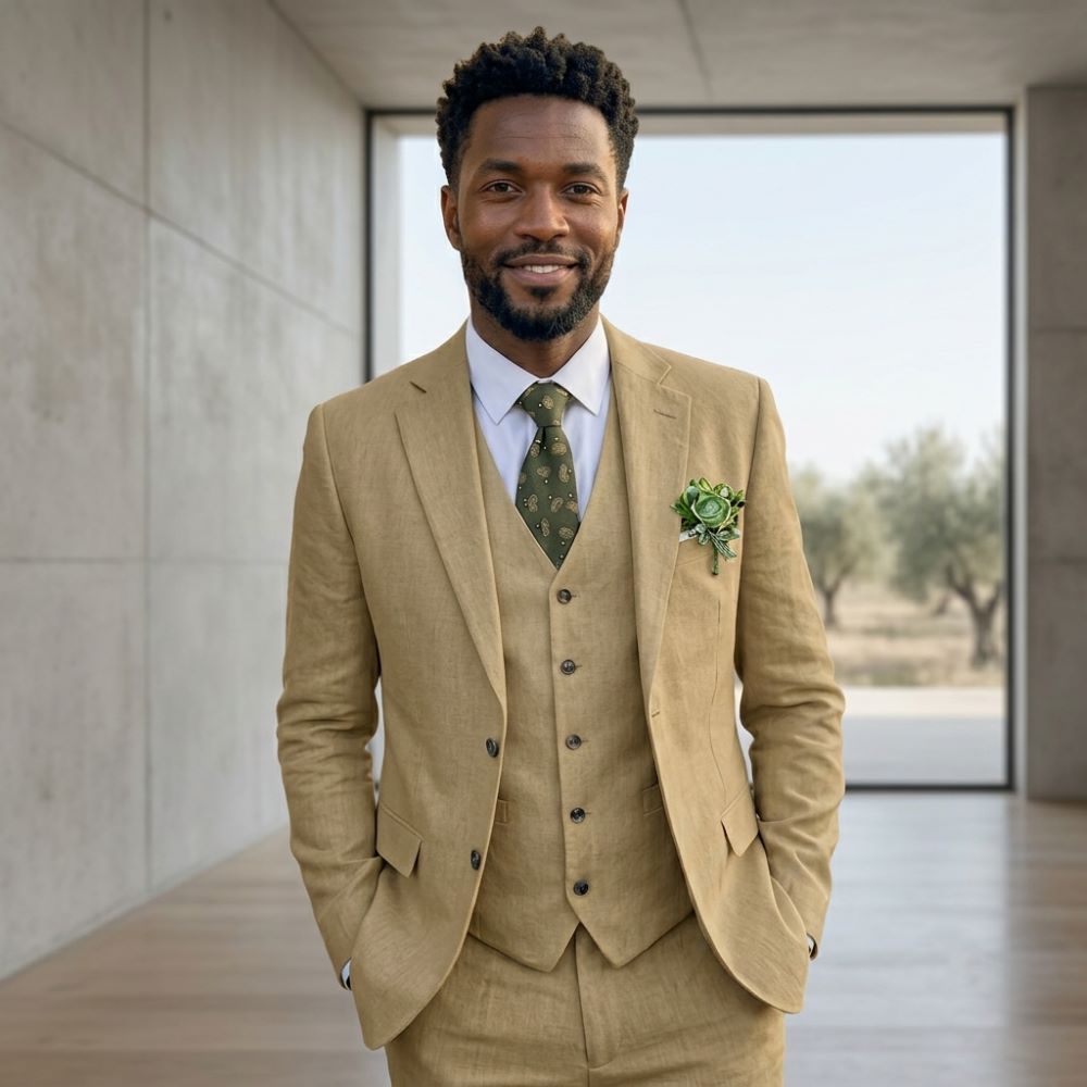 Keten Erkek Takımları Çentikli - Men Linen Formal Wear incelemesi ve fiyatı