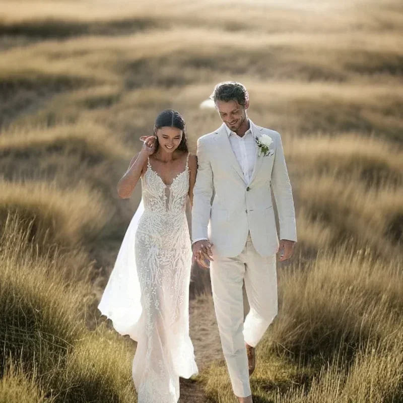 Keten Düğün Smokin Erkekler Iç - Men Linen Formal Wear incelemesi ve fiyatı