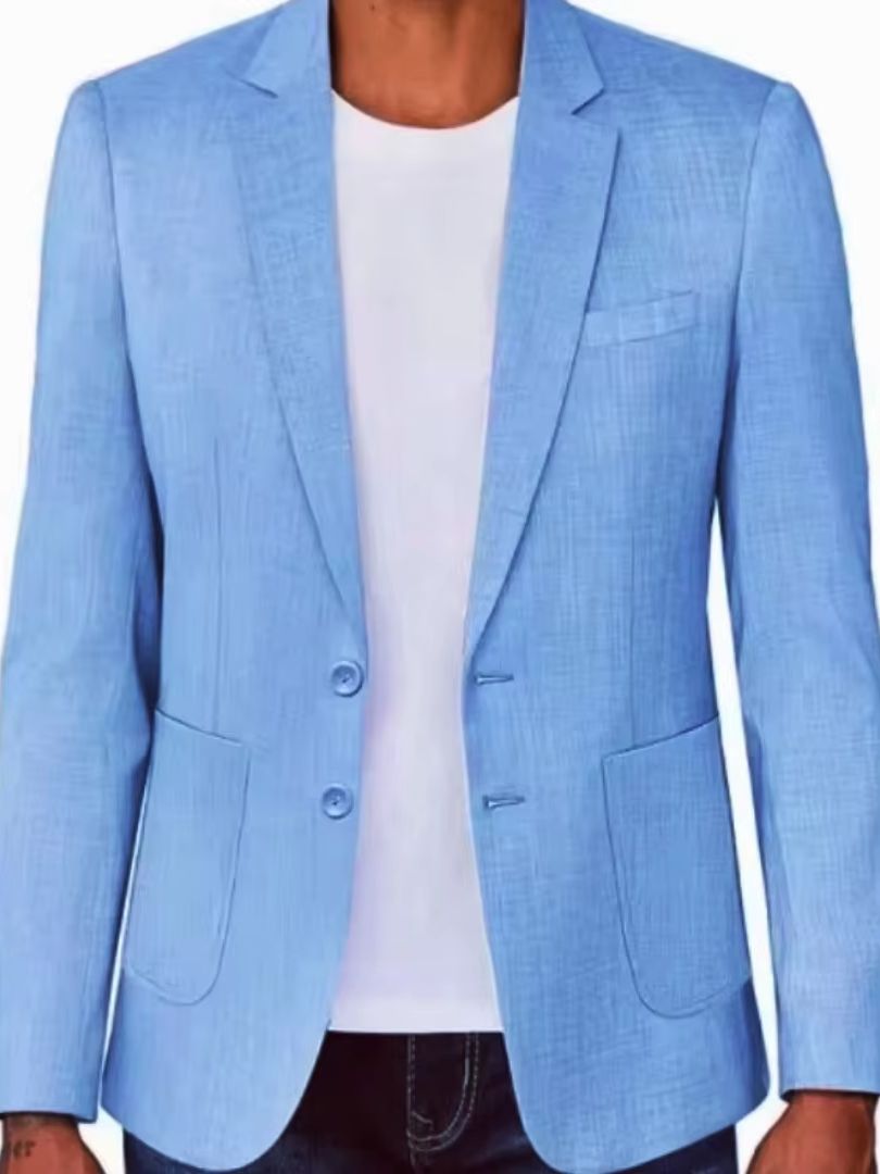 Slim Fit erkek Bej/Mavi Keten  - Men Linen Formal Wear incelemesi ve fiyatı