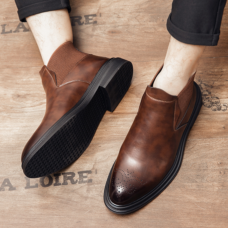Yüksek bilekli deri ayakkabıla - Men Formal Wear With Boots incelemesi ve fiyatı
