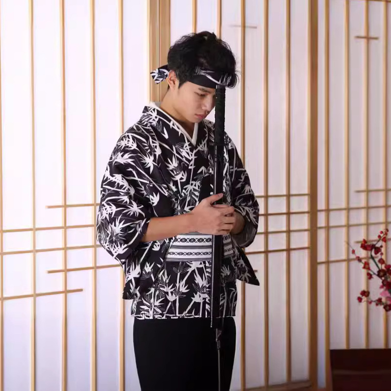 Erkek Japon Bambu Desenli Kimo - Men Formal Wear Photoshoot incelemesi ve fiyatı