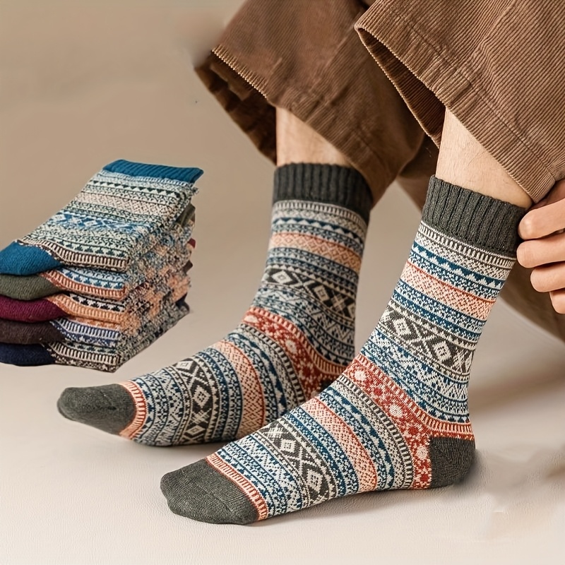 5 Çift Kışlık Retro Kalın Sıca - Sock Garter Men incelemesi ve fiyatı
